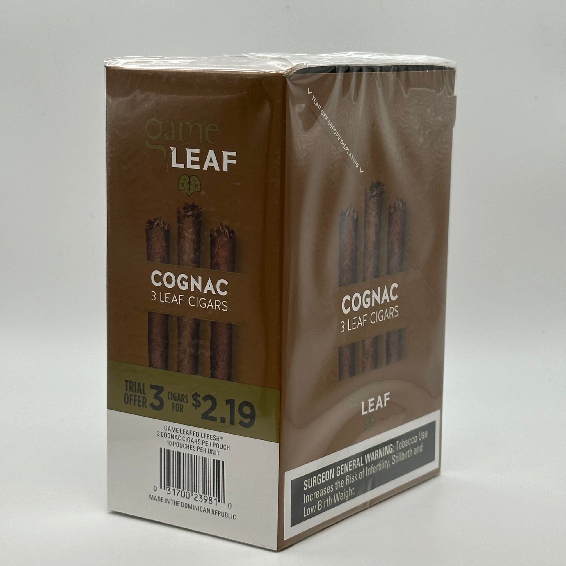 Game Leaf 3/$1.29 Cognac - Chase Cash & Carry