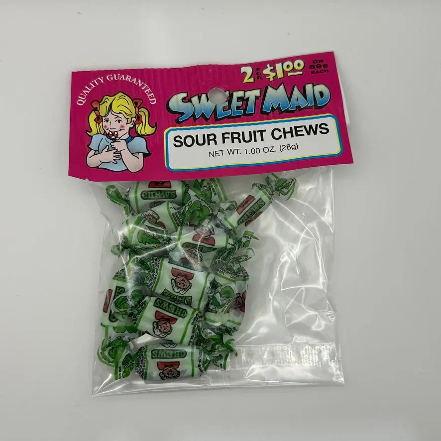 Candy 2 / $ 1.00 Sour Fruit Chews Green