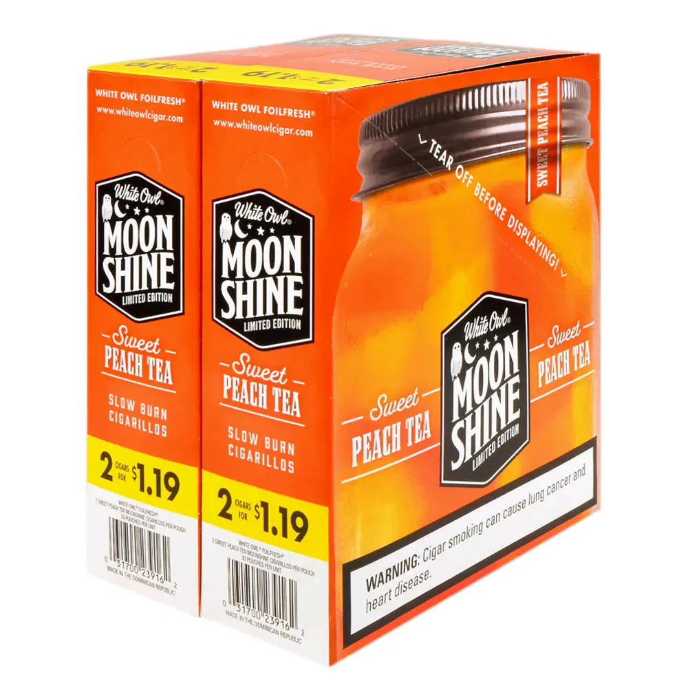 W.O. 2/1.19 CIGARILLO MOONSHINE SWEET PEACH TEA