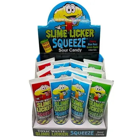 TOXIC WASTE SLIME LICKER SQUEEZE 12CT