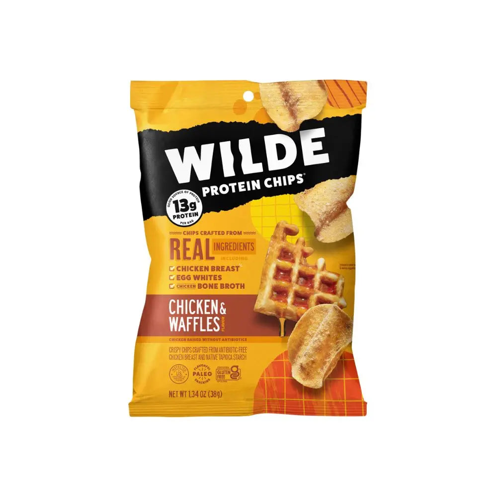WILDE PROTEIN CHIPS CHICKEN & WAFFLES 8CT