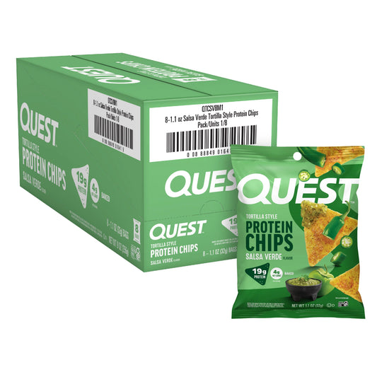 QUEST PROTEIN CHIPS SALSA VERDE 8CT