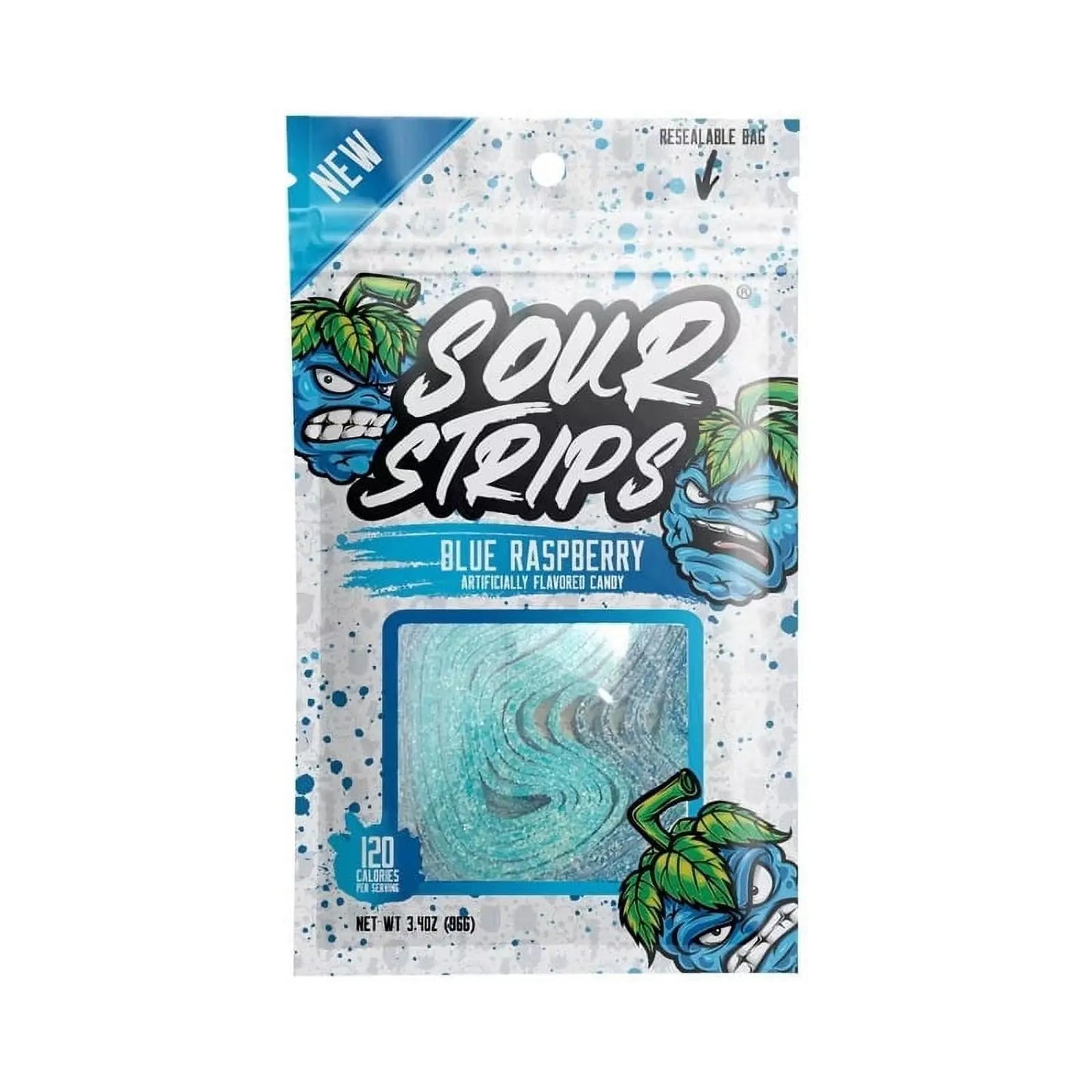 SOUR STRIPS BLUE RASPBERRY 12CT