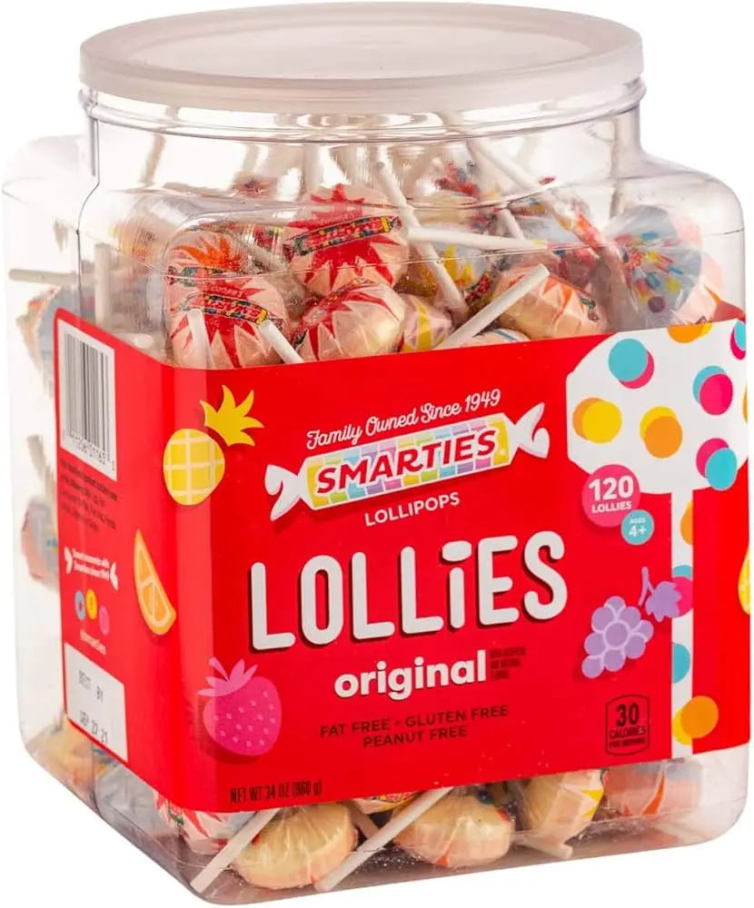 SMARTIES LOLLIES JAR 120 CT