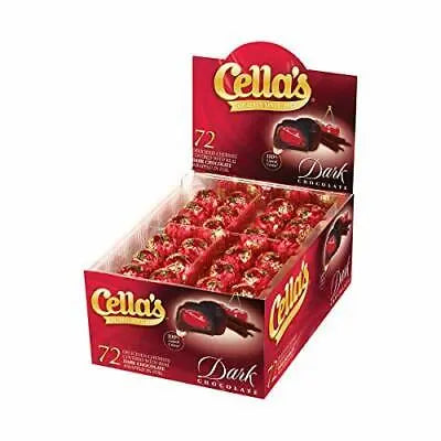 CELLA'S  DARK CHOC CHERRIES 72CT