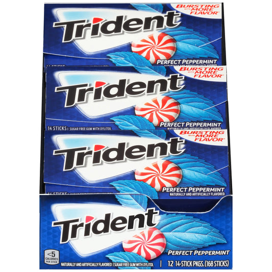 TRIDENT VALUE PERFECT PEPPERMINT 12 CT
