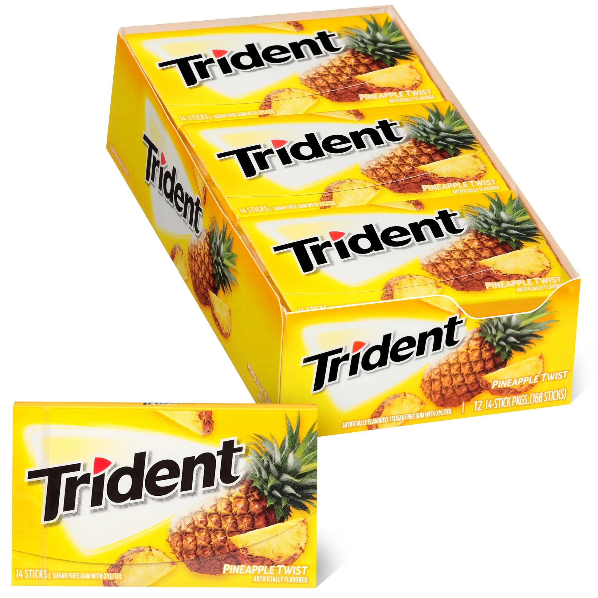 TRIDENT VALUE PINEAPPLE  12CT