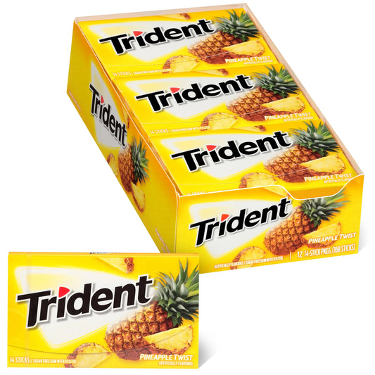 TRIDENT VALUE PINEAPPLE  12CT