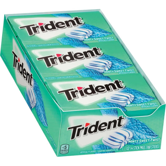 TRIDENT VALUE MINTY SWEET TWIST 12CT