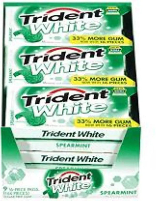 TRIDENT WHITE WINTERGREEN 9 CT