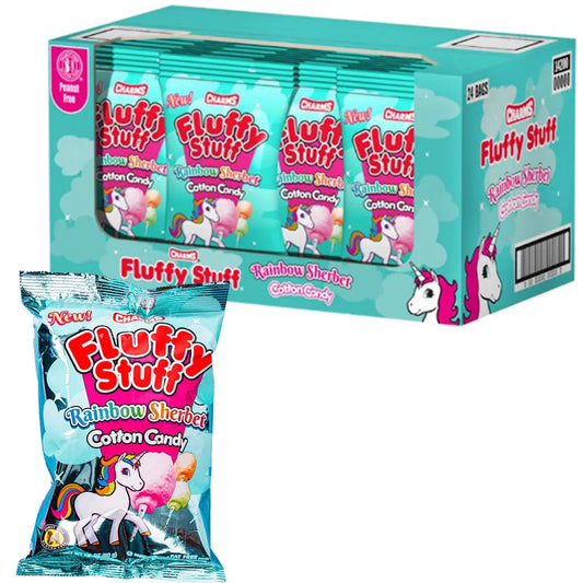 CHARMS FLUFFY STUFF RAINBOW COTTON CANDY 24CT