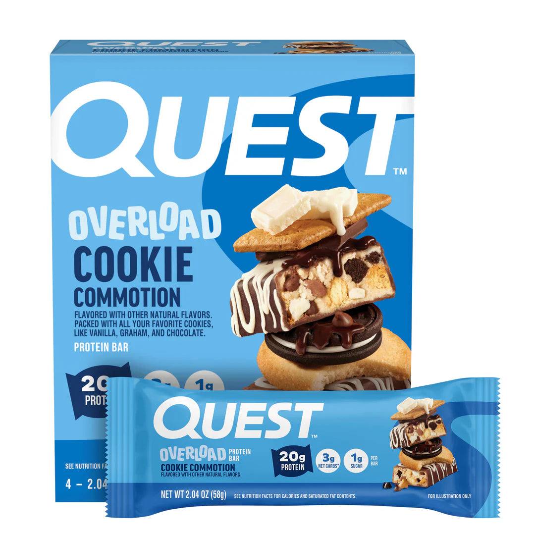 QUEST BAR OVERLOAD COOKIE COMMOTION 12 CT