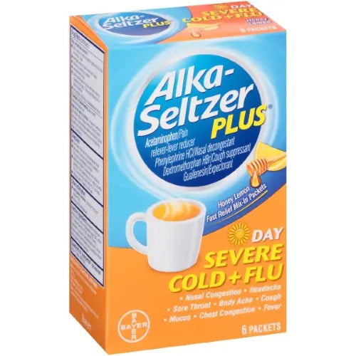 ALKA SELTZER PLUS DAY SEVERE COLD/FLU 6PK (ORANGE)