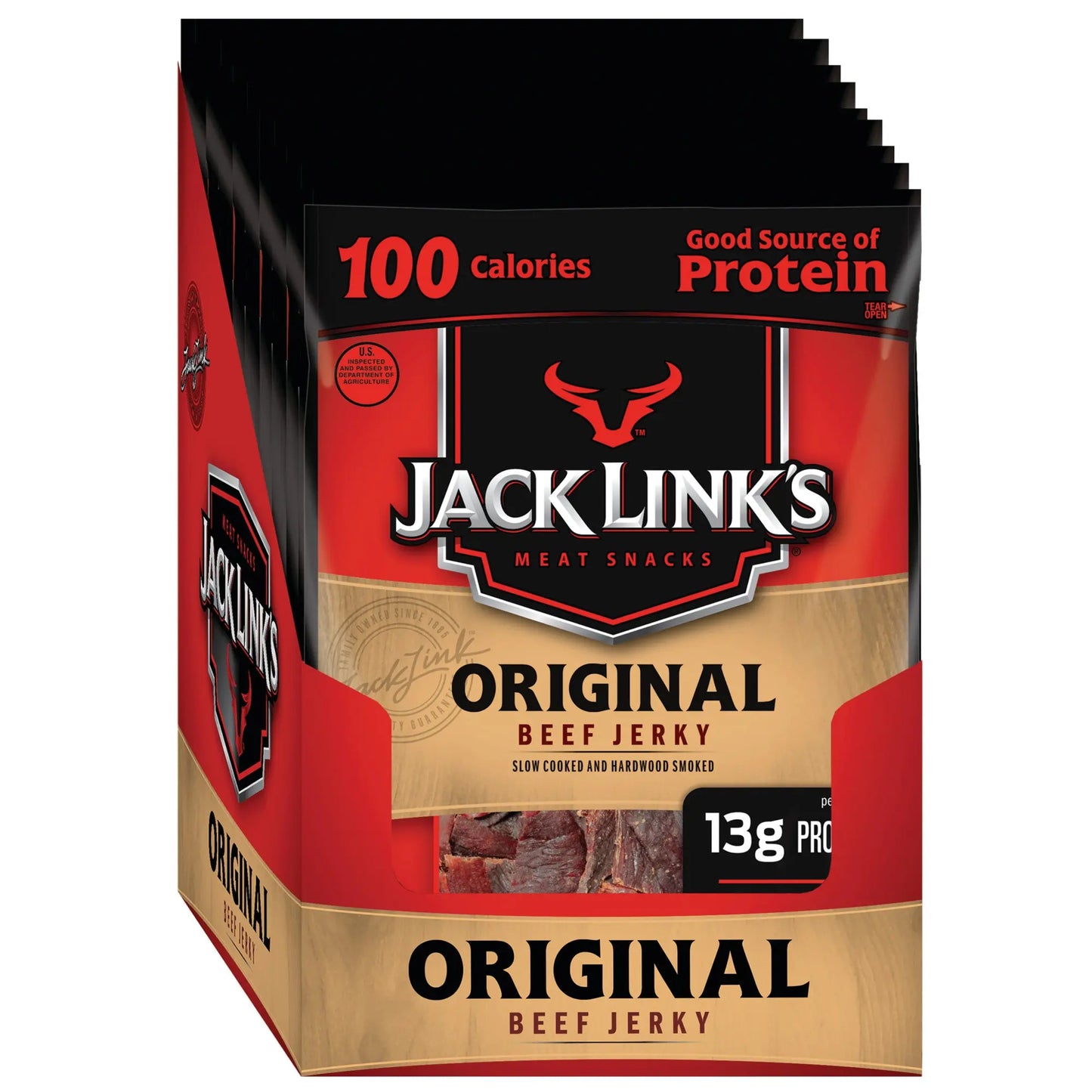 JK BEEF JERKY ORIG BAGS 10/1.5 OZ