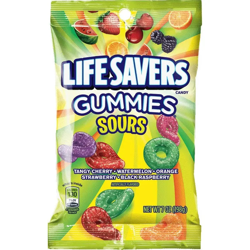 PEG LIFESAVER GUMMIES SOURS 6/7OZ