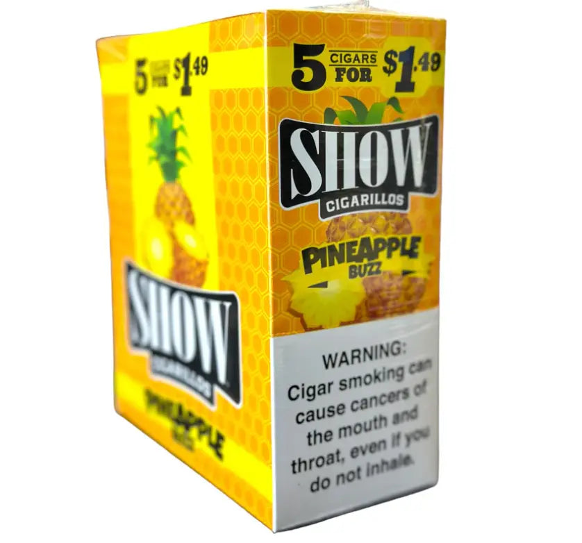 SHOW CIGARILLO 5/$1 BUZZ (PINEAPPLE) 15/5 PK