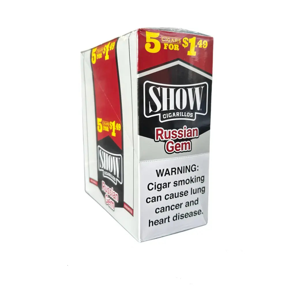 SHOW CIGARILLO 5/$1 RUSSIAN CREAM 15/5 PK