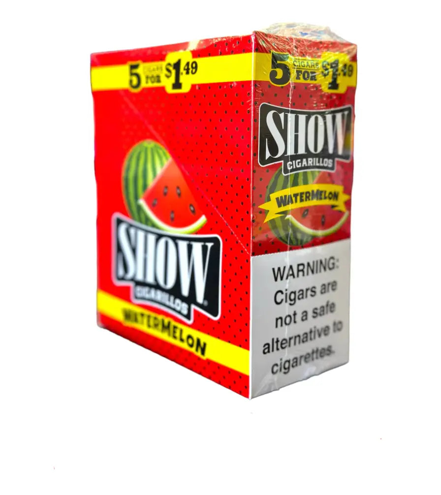 SHOW CIGARILLO 5/$1 WATERMELON 15/5 PK