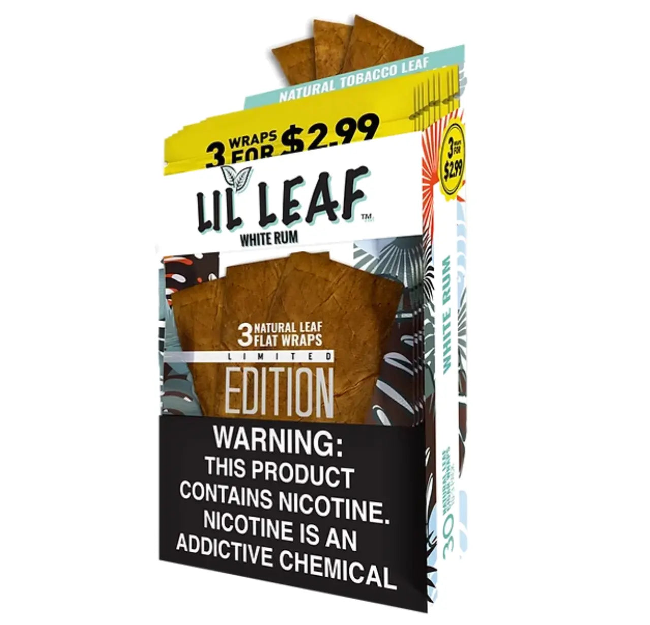 LIL LEAF (FINAL SALE) PP 3/2.99 WHITE RUM WRAPS