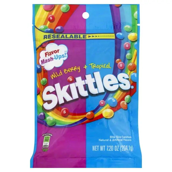 PEG SKITTLES WILD BERRY/TROP 6/7OZ