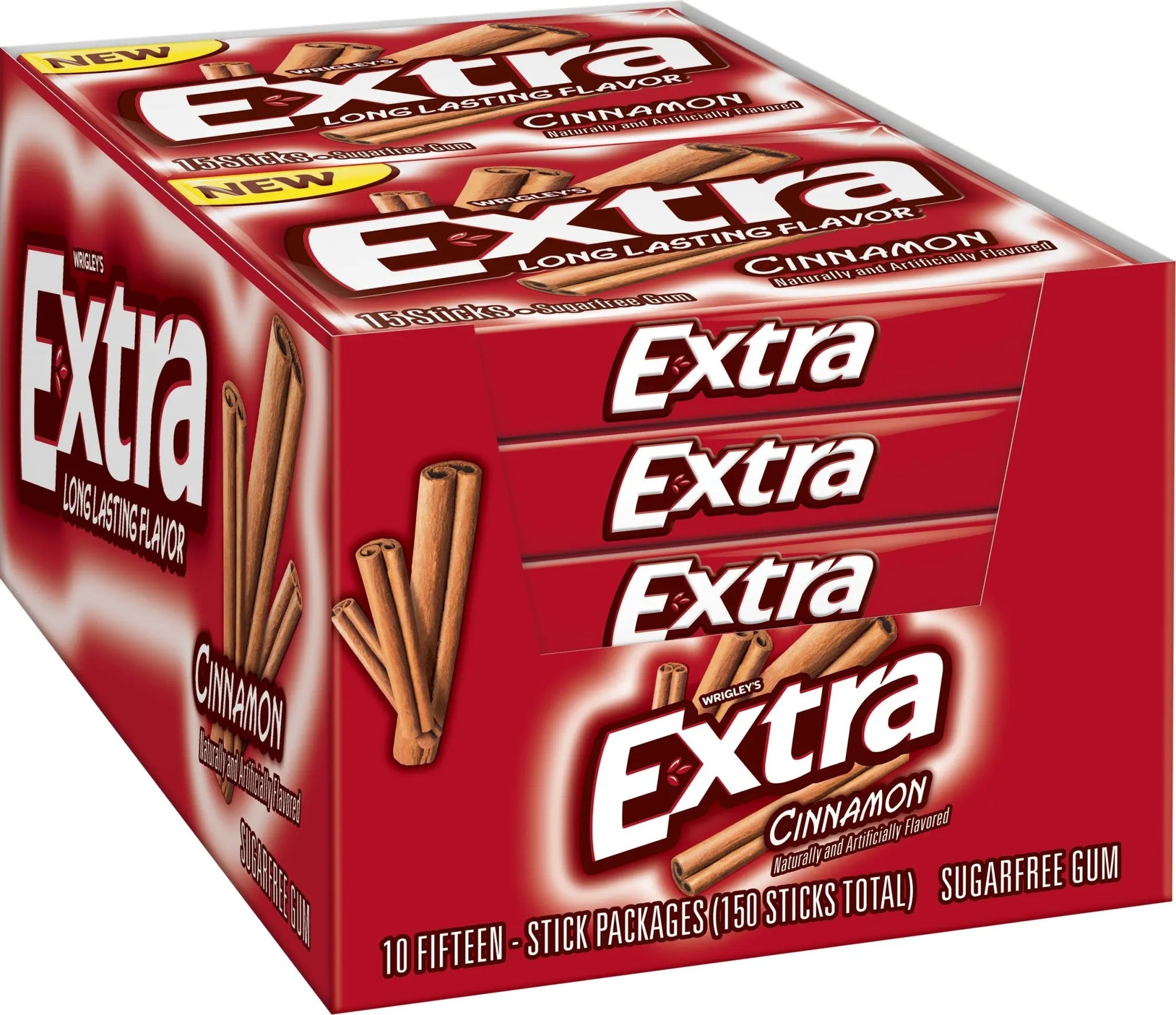 EXTRA SLIM PK CINNAMON 10CT