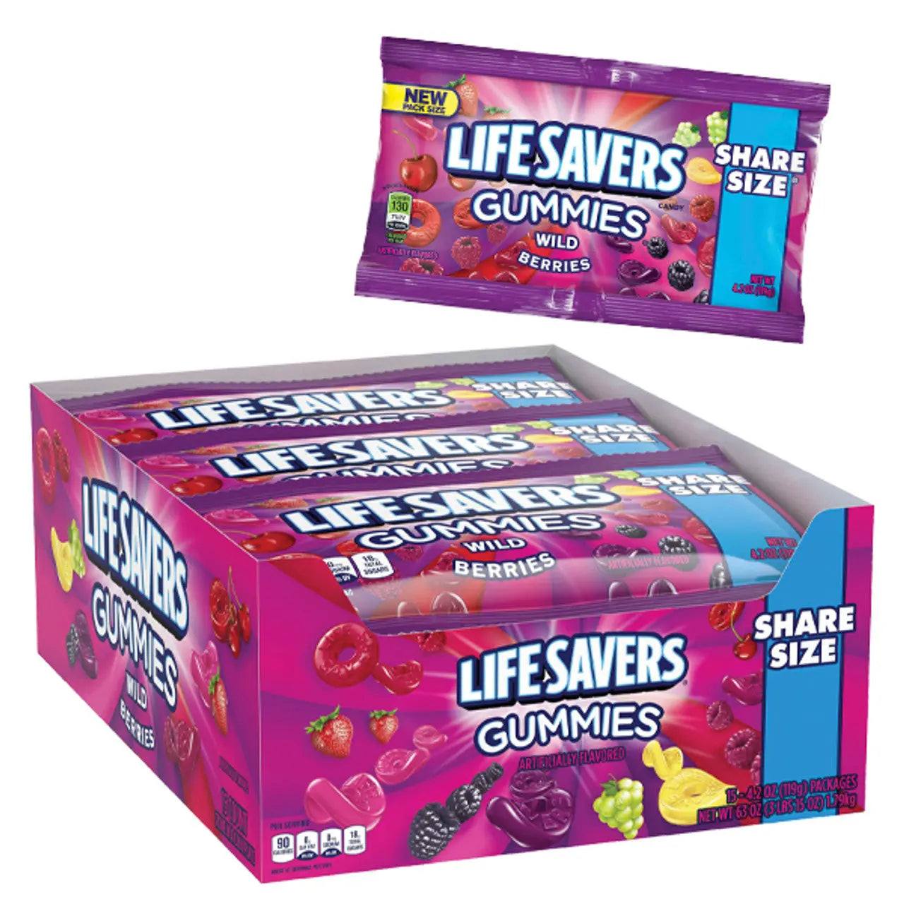 KS LIFESAVERS GUMMIES WILDBERRY 15CT