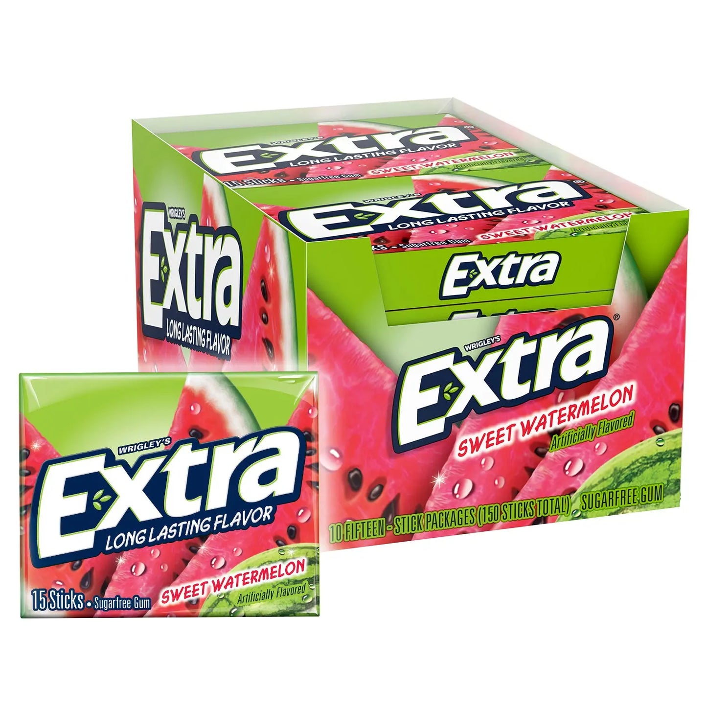 EXTRA SLIM PK SWEET WATERMELON 10CT