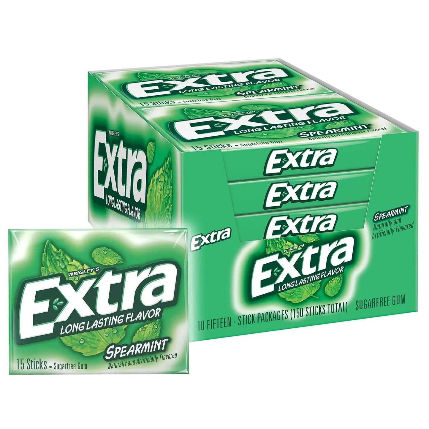 EXTRA SLIM PK SPEARMINT 10CT