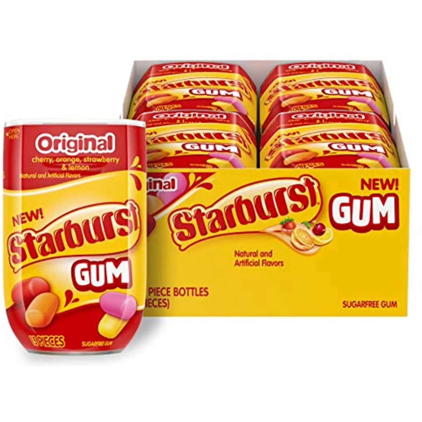 STARBURST ORIGINAL GUM BOTTLE 8CT