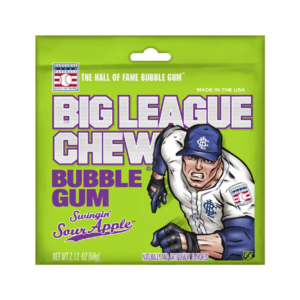 BIG LEAGUE CHEW SOUR APPLE  12CT