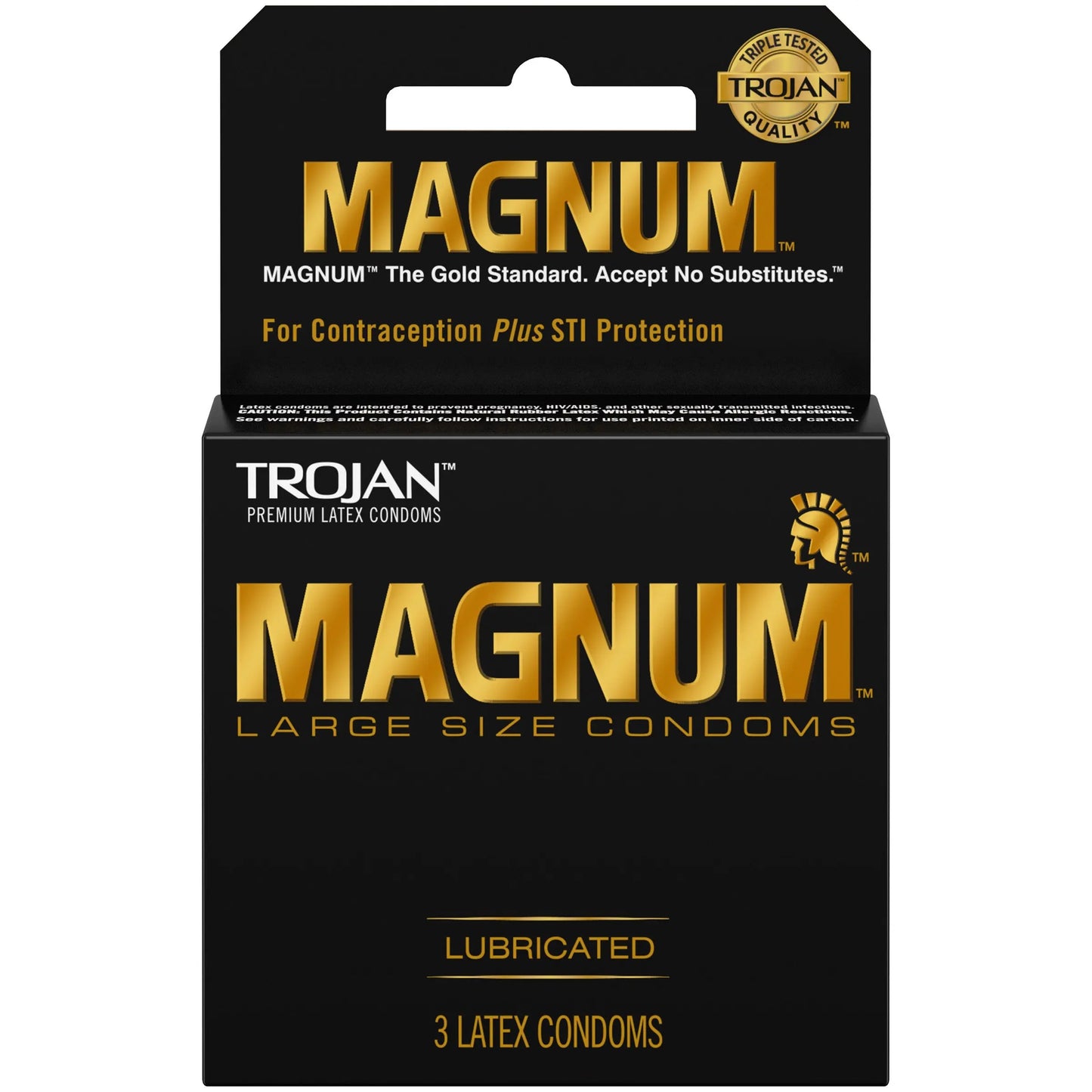 TROJAN MAGNUM BLACK 6PK