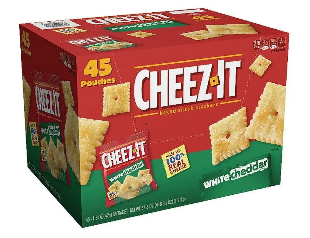 CHEEZ-IT WHITE CHEDDAR. 45CT