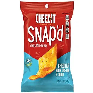 CHEEZ-IT SNAP'D CHEDD & SOUR CREAM 6/2.2OZ