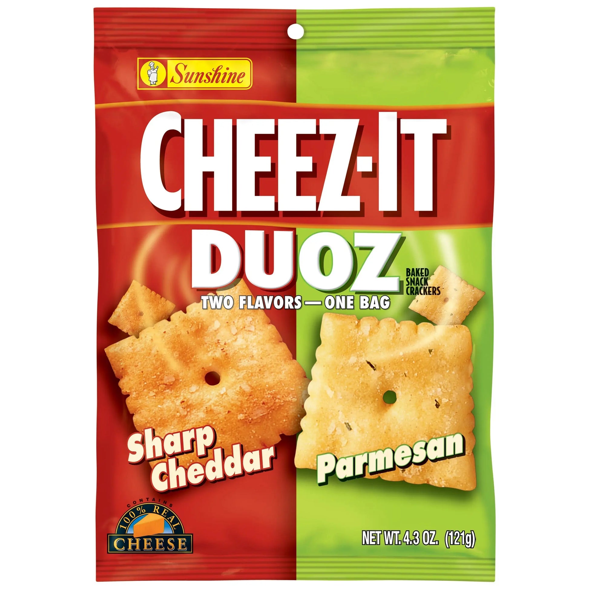 CHEEZ IT DUOZ SHARP CHEDD/PARMESAN 6/4 OZ