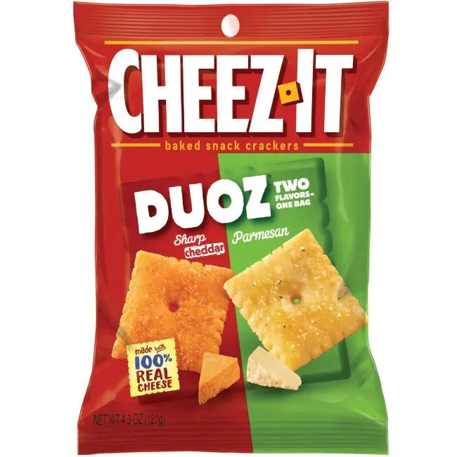 CHEEZ IT DUOZ CHEDD JACK/BABY SWISS 6/4.3OZ