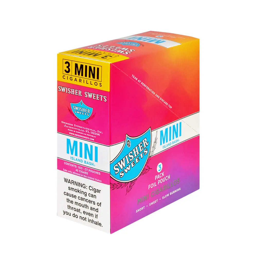 SWISHER MINI 3 FOR 2 ISLAND BASH 15/3 PK