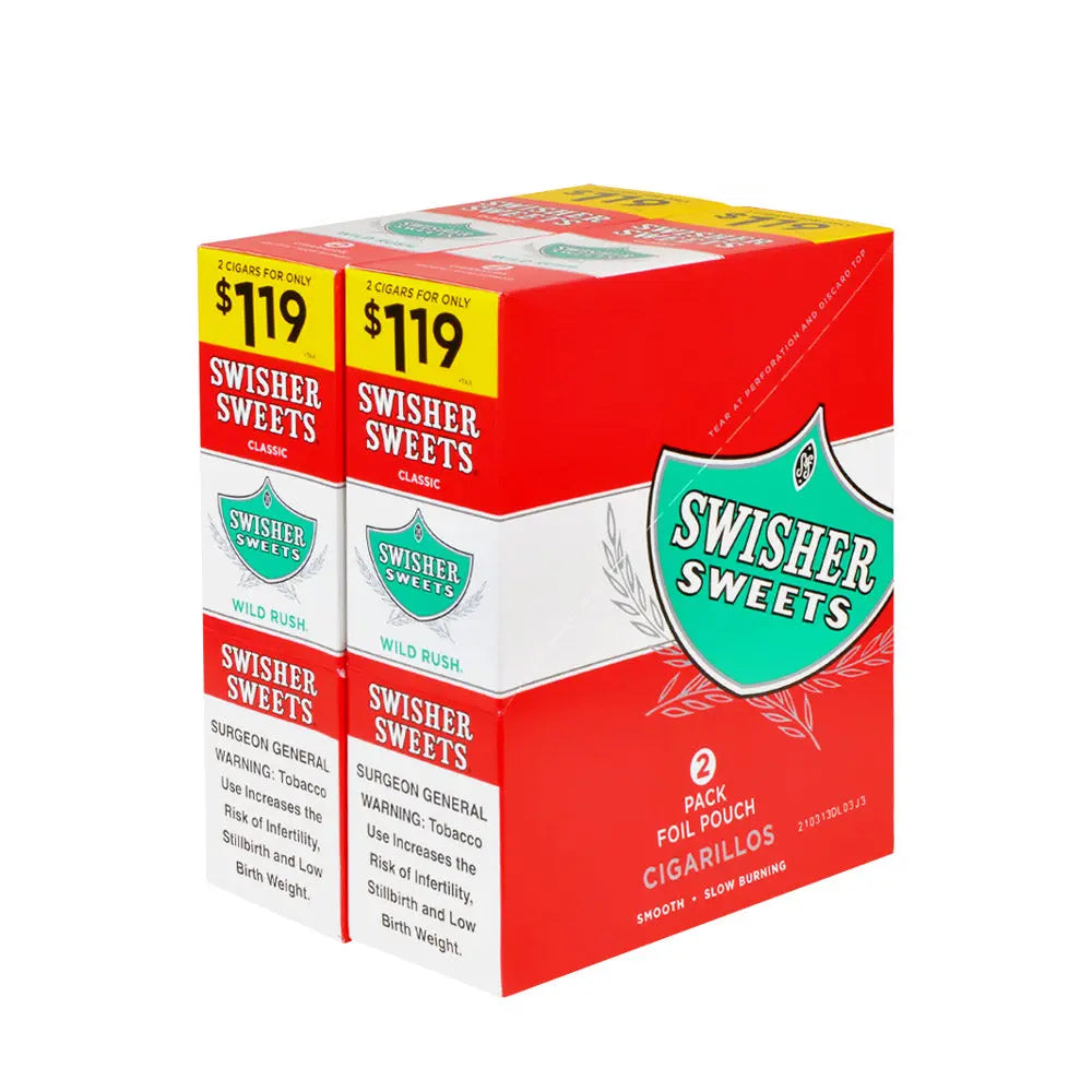 SWISHER 2/$1.19 WILD RUSH 30/2PK