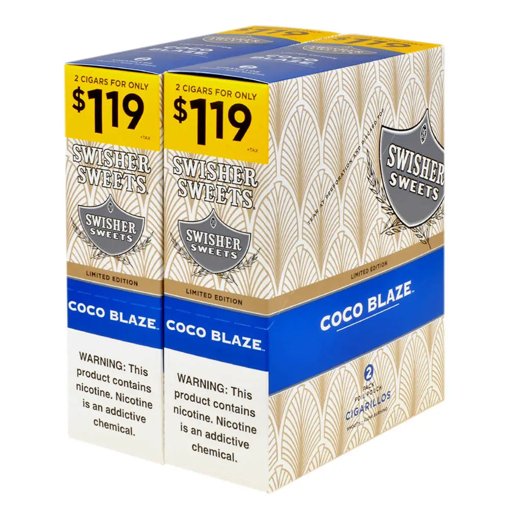 SWISHER 2/$1.19 COCOA BLAZE 30/2 PK