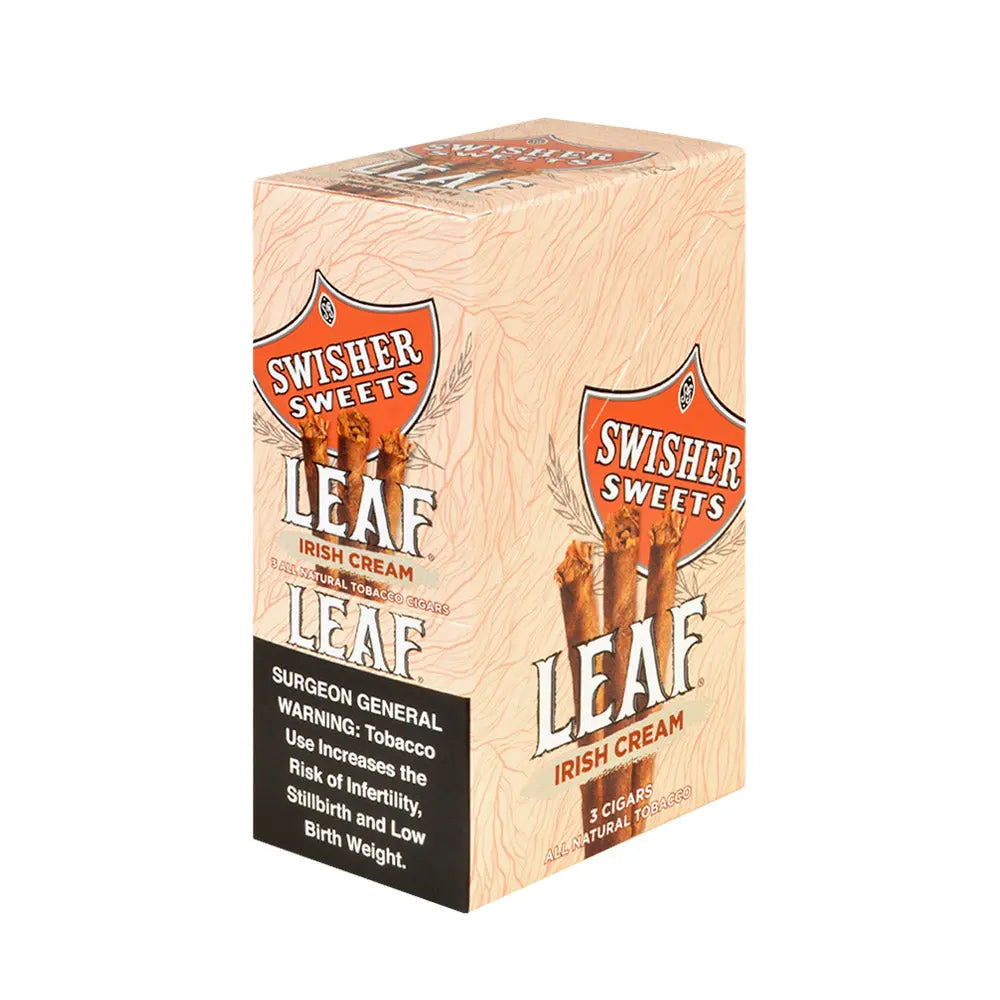 SWISHER LEAF NPP IRISH CREAM 3CT POUCHES