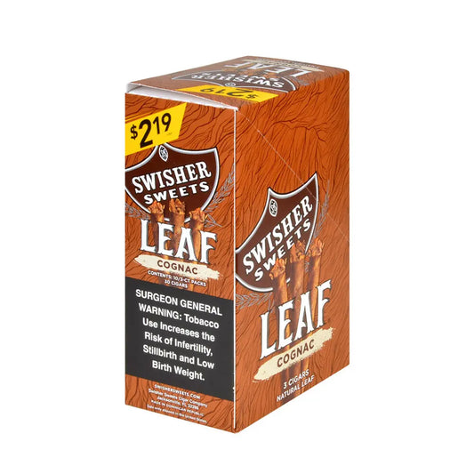 SWISHER LEAF 3/$2.19 COGNAC 10/3PK