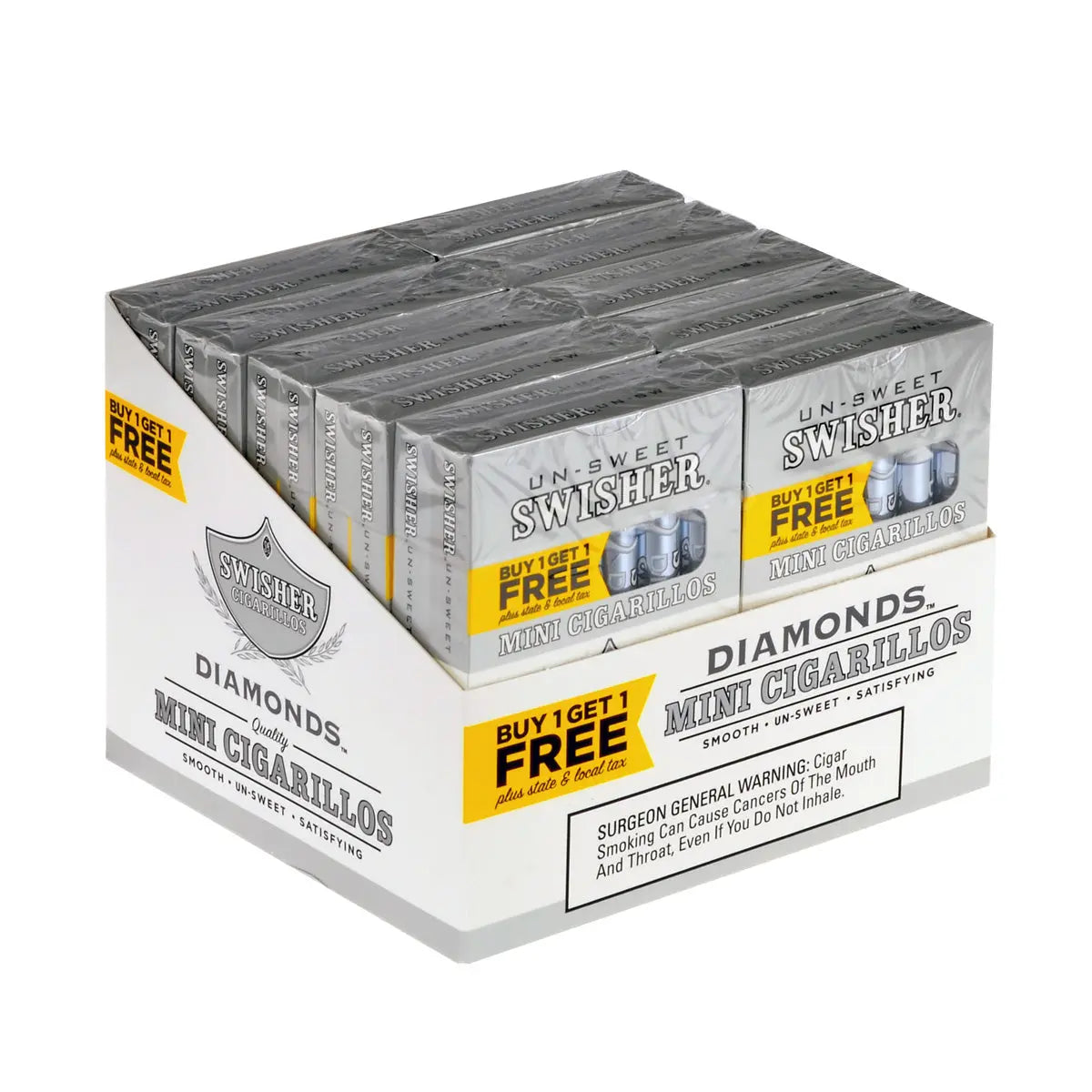 SWISHER MINI DIAMONDS B1G1 TWIN PK 20/6PK