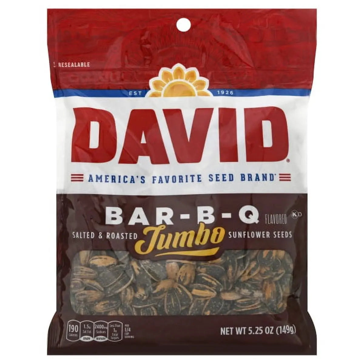 PEG DAVID SUN FLWR SEED BBQ 6/5 OZ