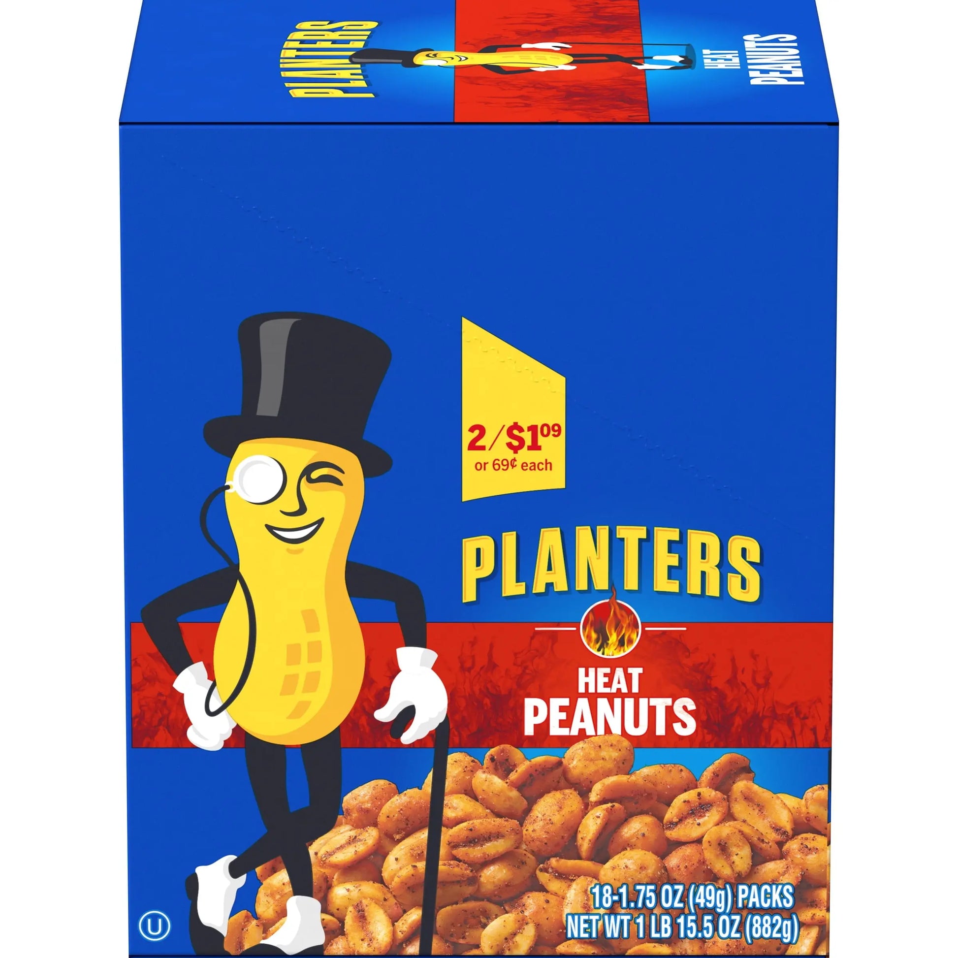 PLANTERS PEANUTS HEAT 18CT
