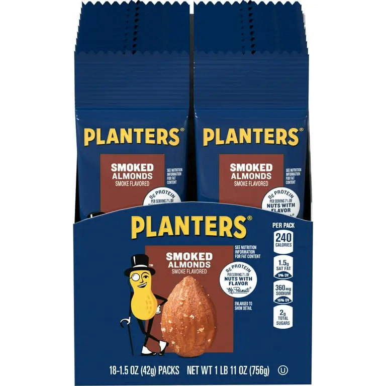 PLANTERS PEANUTS SMOKED ALMND 18CT