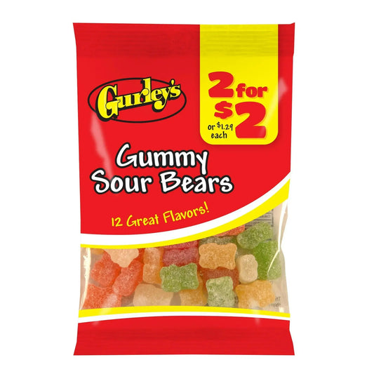 GURLEY'S 2/$2 -12CT Gummy Sour Bears