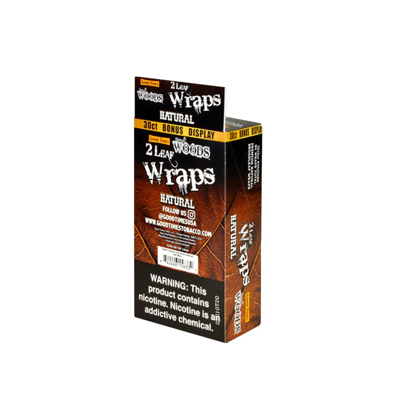 G.T WOODS LEAF WRAPS 30/2 CT NATURAL