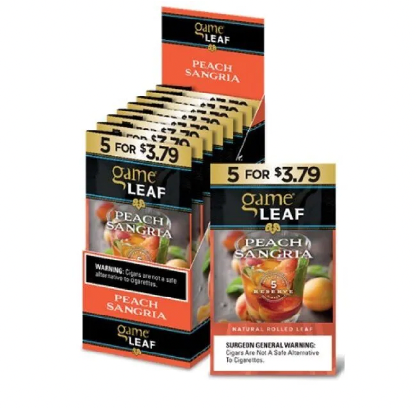 GAME LEAF 8- 5/$3.79 PEACH SANGRIA