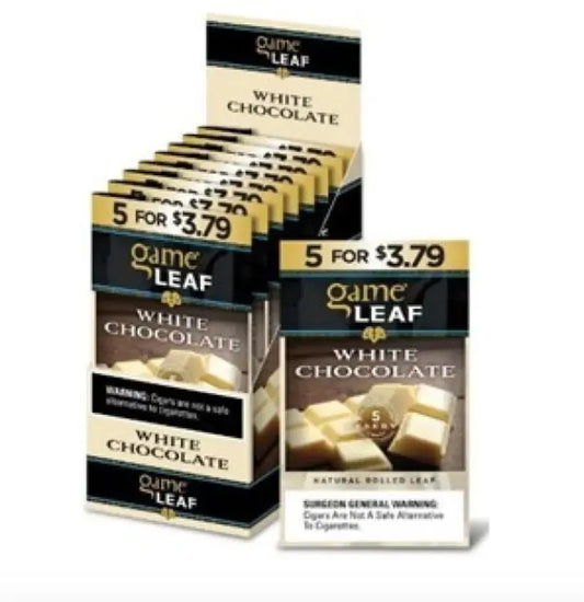 GAME LEAF 8- 5/$3.79 WHITE CHOCOLATE