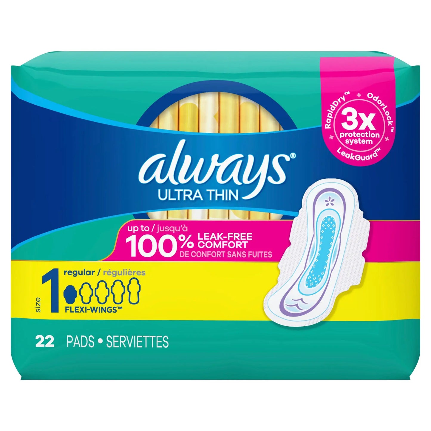 ALWAYS ULTRA THIN W/WINGS 6/22CT