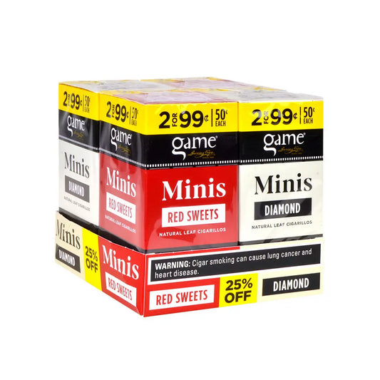 GAME MINI CIG 2/$.99 SWEET/DIAMOND 120 PK